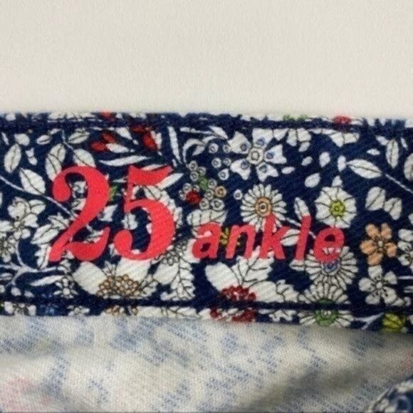 J.Crew Toothpick Liberty Art floral ankle jeans Style 49191 size 25 - Picture 7 of 9